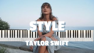 TAYLOR SWIFT  STYLE  Easy Piano Cover Tutorial [upl. by Anna]