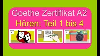 Hören A2 Goethe Zertifikat A2  German Listening Exam Goethe A2 [upl. by Red]