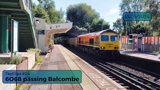 59102 passes Balcombe on 6O68 from Westbury to Crawley 77 minutes late [upl. by Ev]