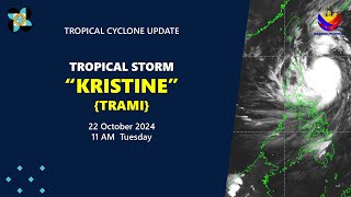 Press Briefing Tropical Storm KristinePH at 11 AM  October 22 2024  Tuesday [upl. by Oram]