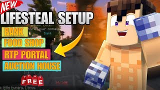 Minecraft Premade lifesteal setup  Free lifesteal server backup  download server setup [upl. by Aneetsirhc]