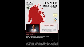 2024 Dante Public Lecture V Prof Nick Havely [upl. by Nythsa]