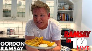 Gordon Ramsay Attempts To Make Fish amp Chips at Home in 10 Minutes  Ramsay in 10 [upl. by Godwin96]