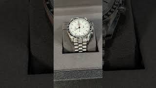 Omega Speedmaster Moonwatch Steel White Dial Watch 31030425004001 Review  SwissWatchExpo [upl. by Hajan]