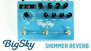 Strymon BigSky  Shimmer Reverb machine audio demo [upl. by Nick57]