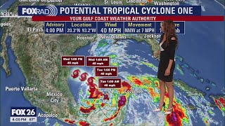 Tropical update Potential Tropical Cyclone 1 forms in southwestern Gulf of Mexico [upl. by Niassuh]