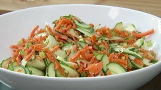 Breville amp Simply Ming present an Asian Cucumber Salad recipe  Breville Sous Chef [upl. by Sairu776]