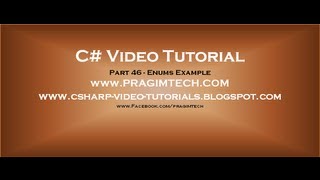 Part 46 C Tutorial Enums Example [upl. by Aryam322]