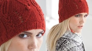 31 Textured Hat Vogue Knitting Fall 2011 [upl. by Alekat461]