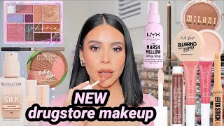 I tried all the NEW DRUGSTORE Makeup 😍 full face first impressions [upl. by Arabel]