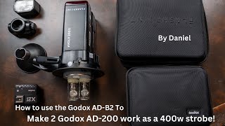 How To Affordably And Professionally Light Your Scene Using The Godox Adb2 With 2 Godox Ad 200s [upl. by Nosduj167]