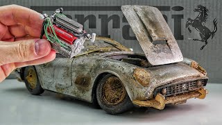 Restoration of an Old Abandoned FERRARI Restoration Ferrari 250 GT California [upl. by Nohsav]