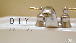 Fix a Leaky Faucet Double Handle DIY [upl. by Leunammi968]