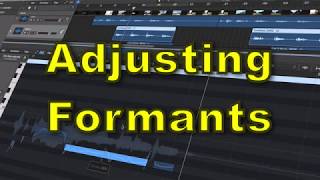 Adjusting Formants in Flex Pitch  Logic Pro X [upl. by Mond]