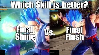 Xenoverse 2 Skill Test Final Shine VS Final Flash Which should the prince of all saiyans use [upl. by Ahsaten]