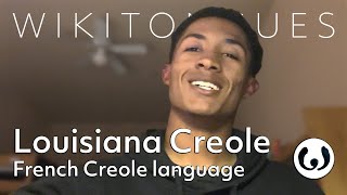 The Louisiana Creole language casually spoken  Taalib speaking KouriVini  Wikitongues [upl. by Auqinat]