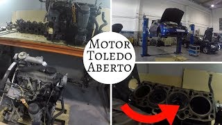 Motor do Toledo ABERTO mas esta Destruído  NOVO motor em ESPERA na AUTOMOBILIS [upl. by Cynera]