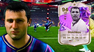 94 Ultimate Birthday Icon Stoichkov Player Review  EA FC 24 [upl. by Inaliak]