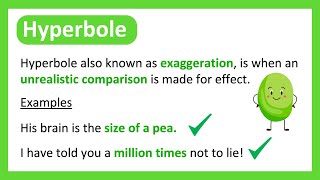 What is a HYPERBOLE 🤔 Easy Explanation [upl. by Pinebrook]