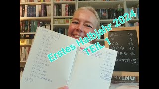 Resümee meines ersten Halbjahres 2024 TEIL 1  Grafische Darstellungen meiner Bücherübersichten [upl. by Frankhouse509]