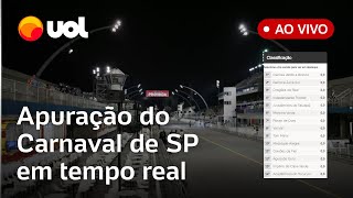 Apuração Carnaval SP AO VIVO veja as notas e a campeã das escolas de samba de São Paulo [upl. by Omlesna]