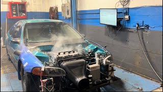 ALL MOTOR M1 HONDA  Jamie marsh tuned 400  HP   HDAY PREP [upl. by Popelka]