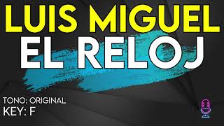 Luis Miguel  El reloj  Karaoke Instrumental [upl. by Netti591]