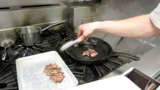 Cooking How to sear meat and deglaze a pan [upl. by Ymmas880]