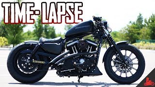 Custom HarleyDavidson Iron 883 TIME LAPSE ⏰ [upl. by Kory870]