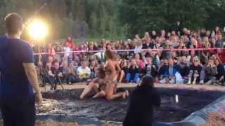 Womens mud wrestling 2014 [upl. by Layol235]