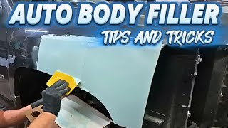 How to properly use auto body filler bondo for dent repair mix apply and block to perfection [upl. by Kcirdlek]