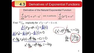 M121 Sec 4345 Exp amp Log Derivatives F24 [upl. by Walworth821]