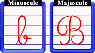 écriture de lalphabet français majuscule et minuscule en cursive [upl. by Airym]