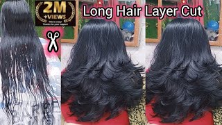 How To Long Hair Layer Cutmulti layer hair cutadvance layer haircuttutorialstep by step beginner [upl. by Mcdonald445]