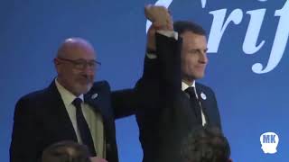 Macron mal a laise au Diner du Crif ce 20 Fevr 2019 [upl. by Publus]