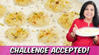 Hubby Ne Diya 30 Minute Challenge Accepted Super Easy No Fail Rasmalai Recipe in Urdu Hindi  RKK [upl. by Gulgee]