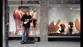 Busker outside Jarrolds Norwich [upl. by Chaffin]