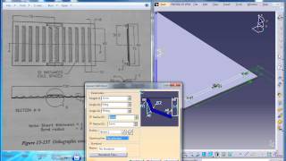 Catia V5 TutorialPractice2 for beginners P2Sheetmetal Workbench [upl. by Norreht523]