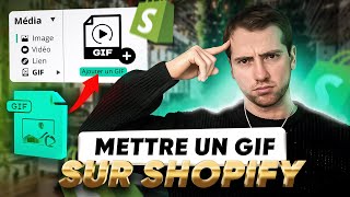 Comment mettre un GIF sur Shopify Tuto 2024 [upl. by Alasdair]