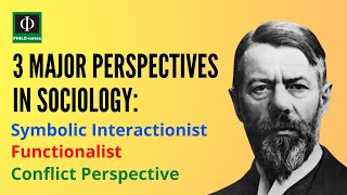 Three Major Perspectives in Sociology Symbolic Interactionist Functionalist and Conflict Perspective [upl. by Alliuqal]