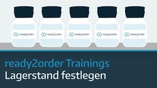 Lagerstand festlegen im ready2order Kassensystem  ready2order Trainings 4 [upl. by Eenahs]