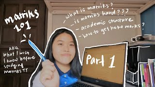 Part 1 EVERYTHING you need to know before starting matriculation  Academics Cocurriculum [upl. by Gotcher101]