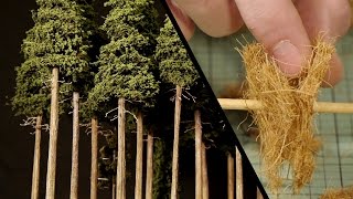 Tall Forest Pine Trees – Model Railroad Scenery [upl. by Risley]