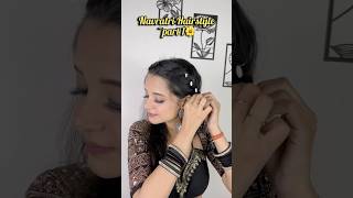 Let’s decorate hair for Navratri🌼 navratri navratrispecial hairstyles hairfashion ashortaday [upl. by Lasiaf]