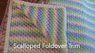 Knitted Scalloped Foldover Trim by Diana Sullivan [upl. by Aneelas]