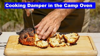 Cooking Damper In The Camp Oven [upl. by Oiliruam]