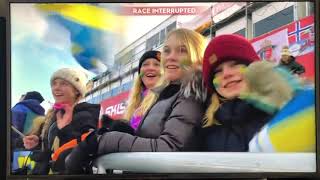 Tragic fall Henrik von Appen Men’s alpine combined downhill Sweden skiing 2019 [upl. by Ana]