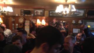 Brentford fans in the Eight Bells before the game against Fulham [upl. by Yznel]