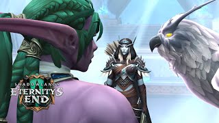 Sylvanas Judgment Cutscenes  Sylvanas Windrunner amp Tyrande Whisperwind  Eternitys end Patch 92 [upl. by Kuehnel403]