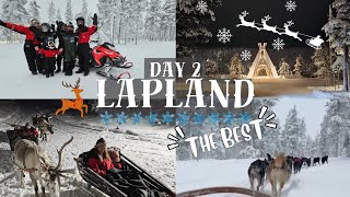 A MAGICAL DAY HUSKY RIDE REINDEER SLEIGH RIDES SNOWMOBILES amp MORE LAPLAND FINLAND  DAY 2 [upl. by Bessie]